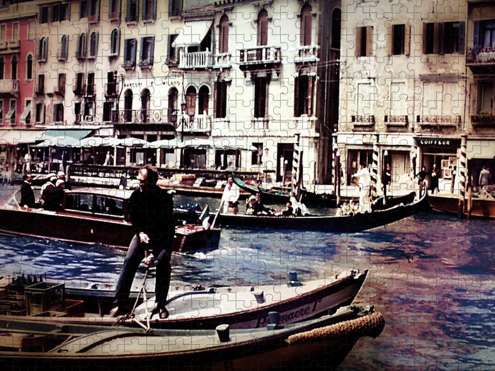 Vintage Travel on A Venice Canal - Puzzle