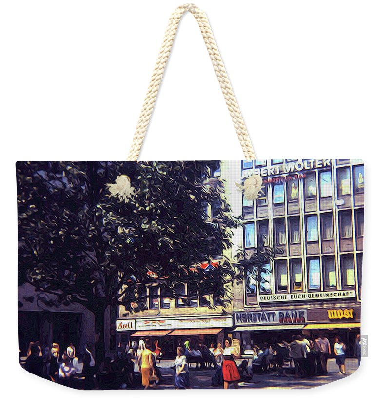 Vintage Travel Shopping in Germany 1973 - Weekender Tote Bag