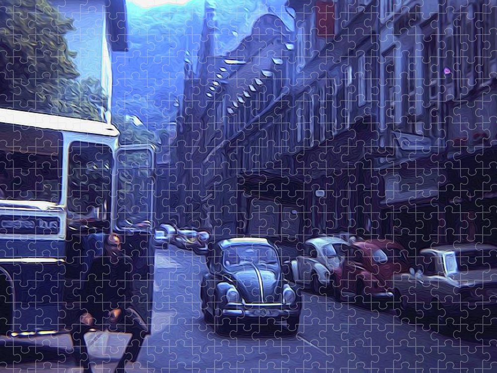 Vintage Travel Street Open Bus Door - Puzzle