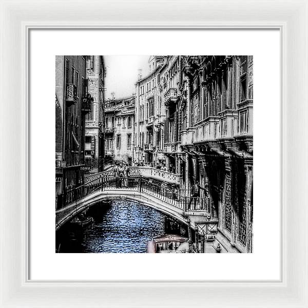 Vintage Venice Canal - Framed Print