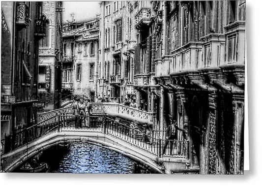 Vintage Venice Canal - Greeting Card
