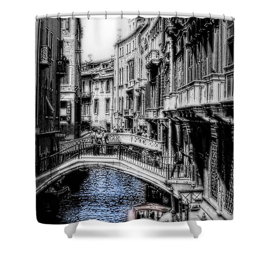 Vintage Venice Canal - Shower Curtain