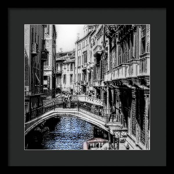 Vintage Venice Canal - Framed Print