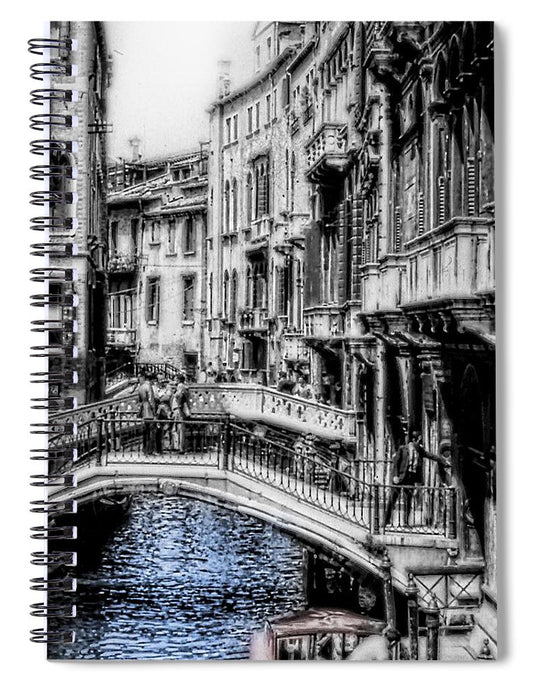 Vintage Venice Canal - Spiral Notebook