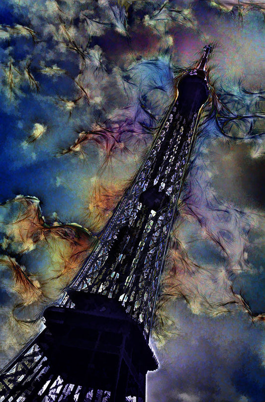 Vintage Eiffel Tower Digital Image Download