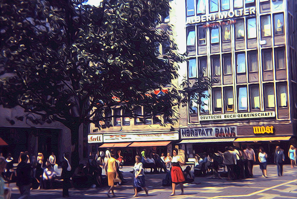 Vintage Shopping Germany 1973 Digital Image Download