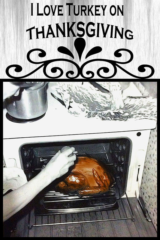 Thanksgiving turkey In the oven Digital image Download