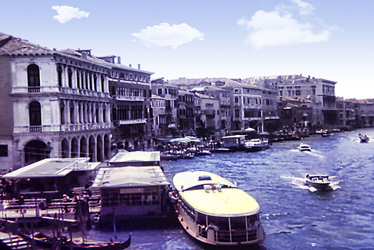 Vintage Venice Waterway Digital Image Download