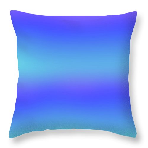 violet To Sky Blue Gradient - Throw Pillow