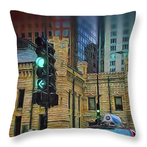 Water Tower Chicago - Throw Pillow