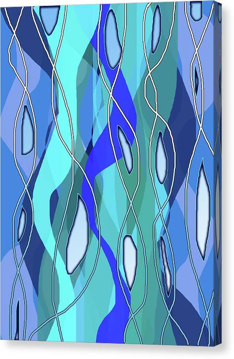 Wavy Blue - Canvas Print