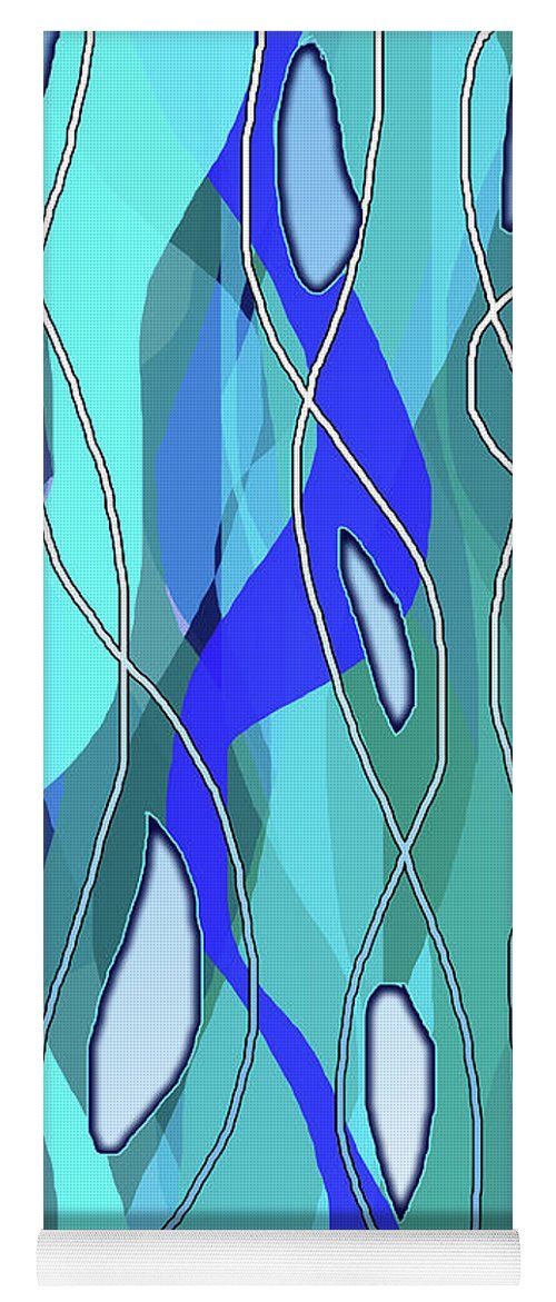 Wavy Blue - Yoga Mat