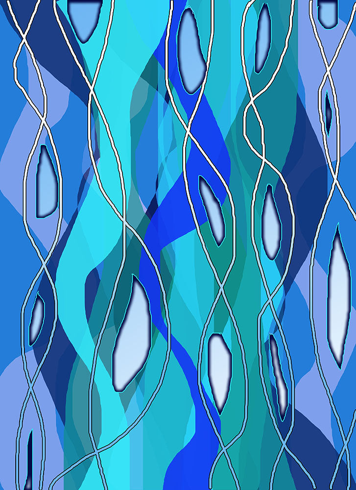 Wavy Blue Digital Image Download