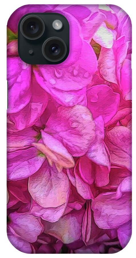 Wet Pink Flowers - Phone Case