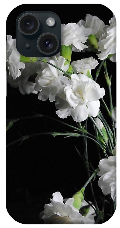 White Carnation Group - Phone Case