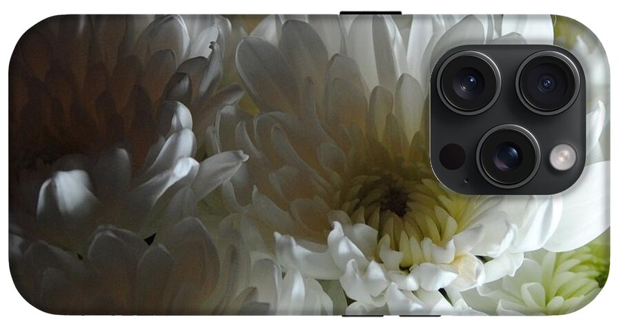 White Chrysanthemum Bouquet - Phone Case