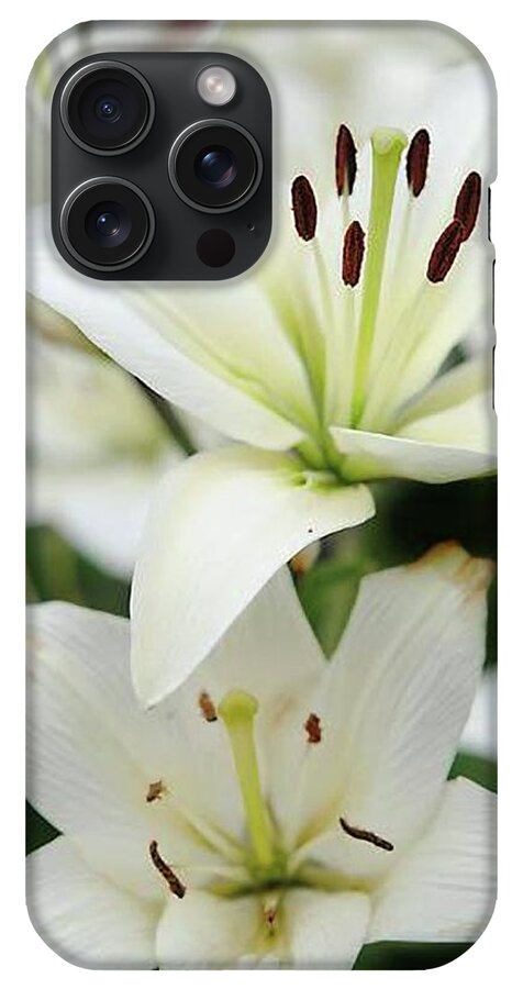 White Lilies - Phone Case