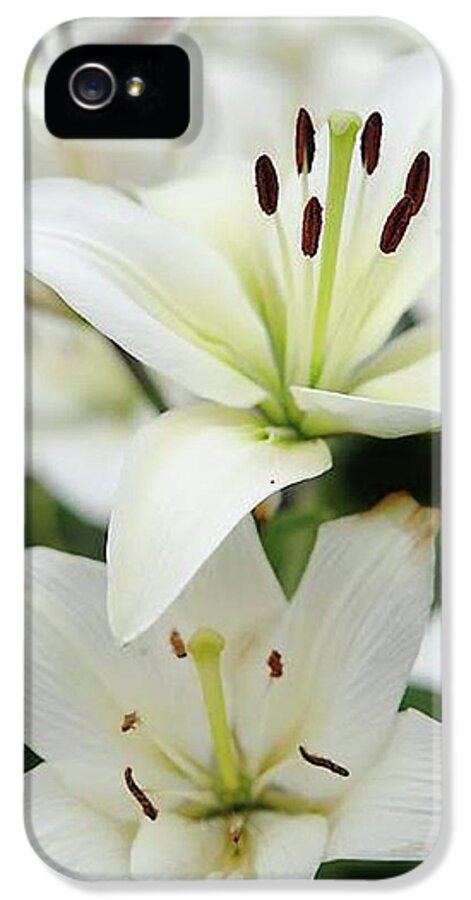 White Lilies - Phone Case