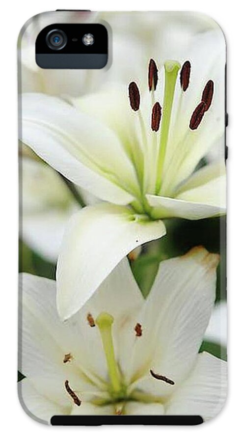 White Lilies - Phone Case