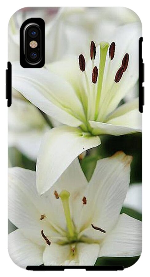 White Lilies - Phone Case