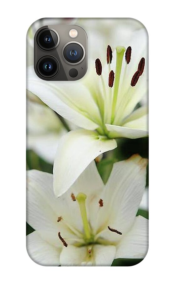 White Lilies - Phone Case