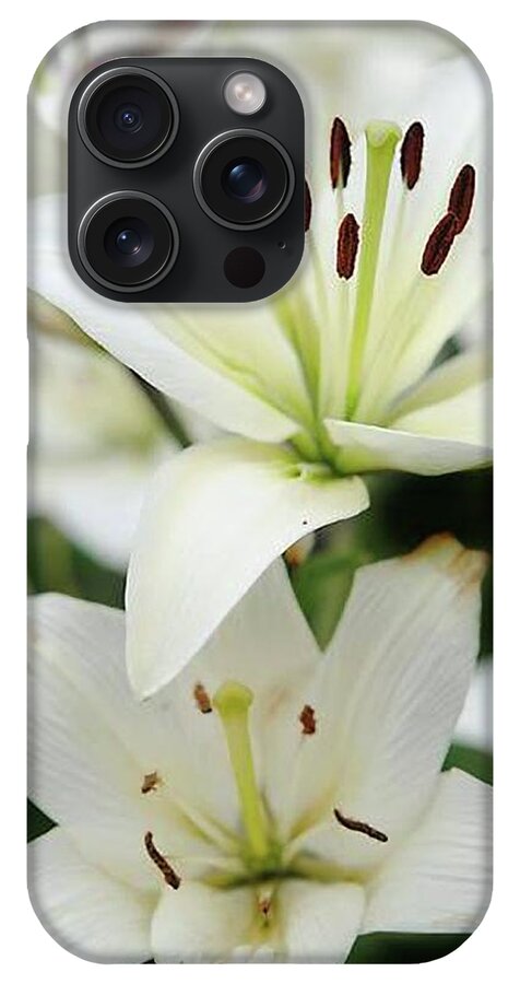 White Lilies - Phone Case