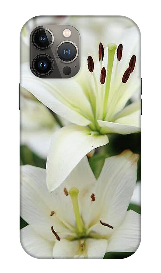 White Lilies - Phone Case