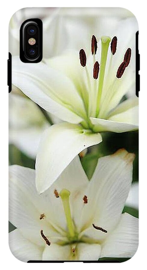 White Lilies - Phone Case