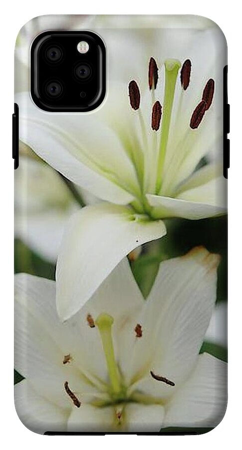 White Lilies - Phone Case