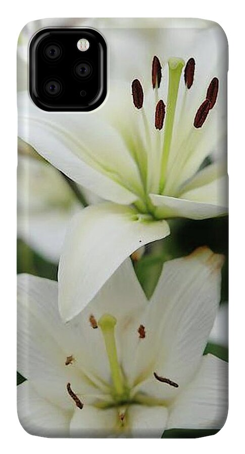 White Lilies - Phone Case