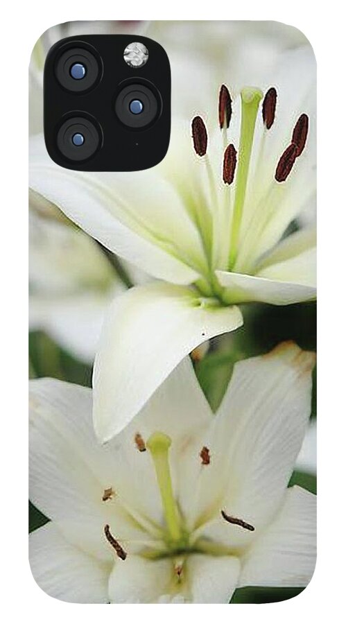 White Lilies - Phone Case