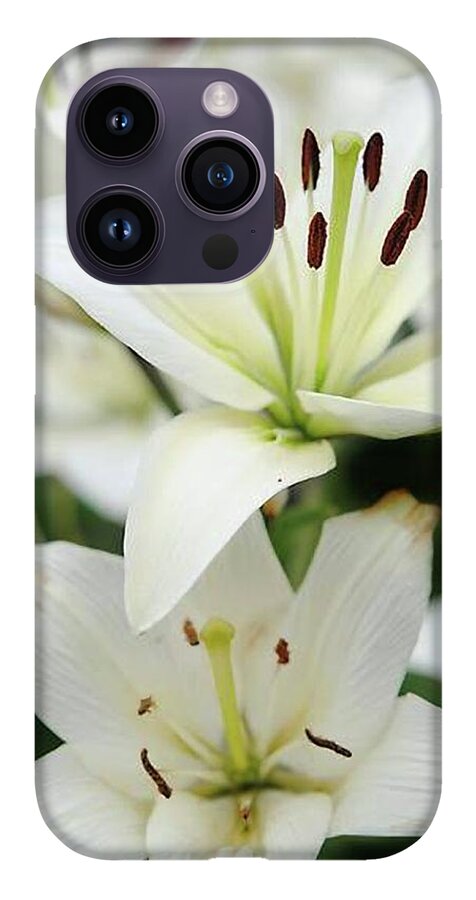 White Lilies - Phone Case