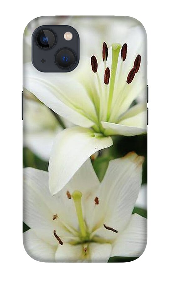 White Lilies - Phone Case