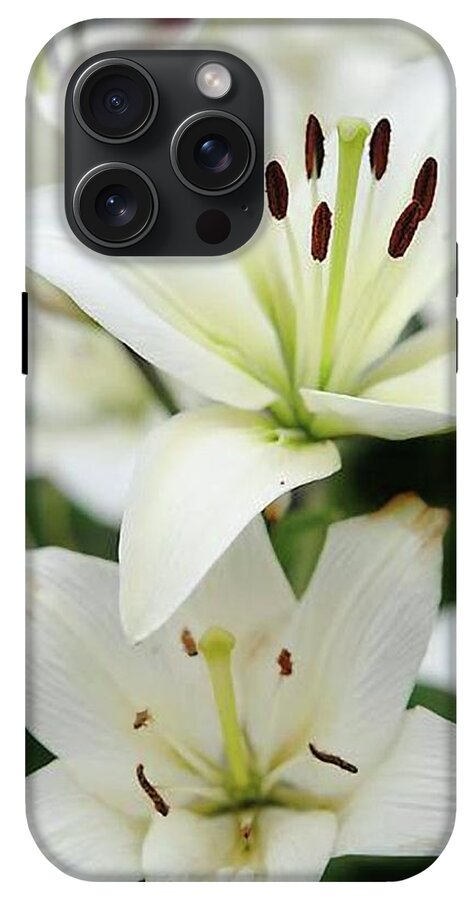 White Lilies - Phone Case