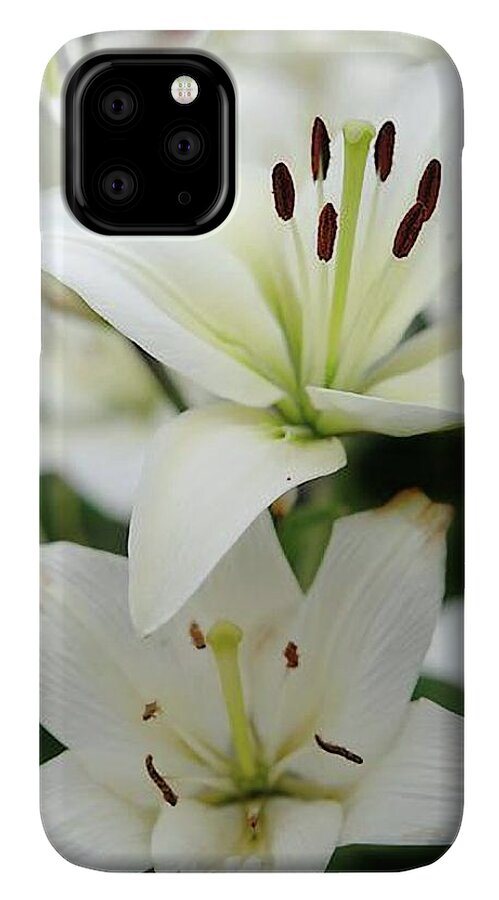 White Lilies - Phone Case