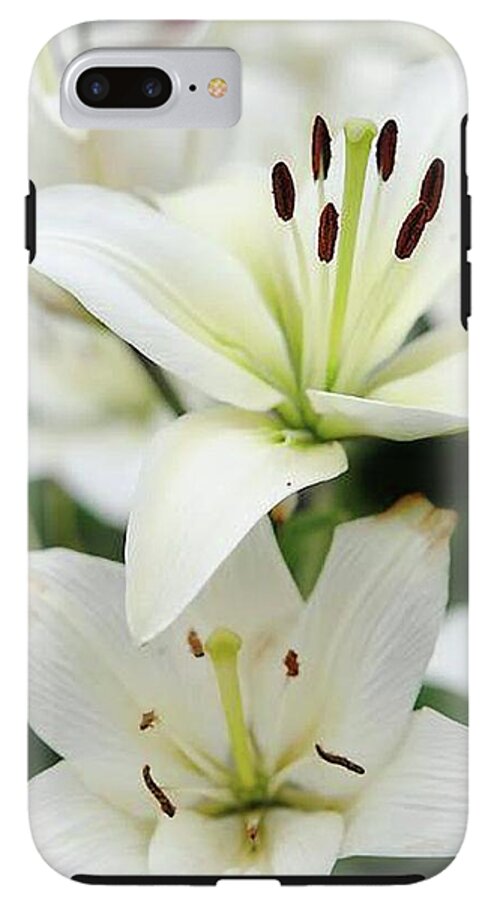 White Lilies - Phone Case