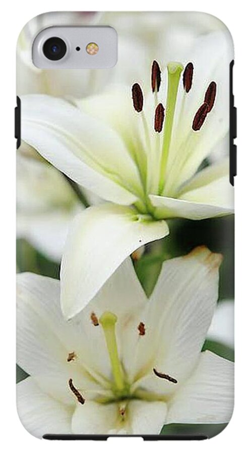 White Lilies - Phone Case
