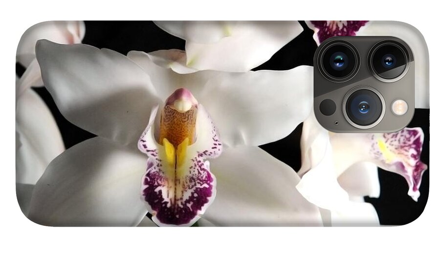 White Orchid Spray - Phone Case
