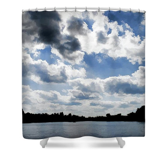 Wisconsin Lake Landscape - Shower Curtain