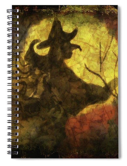 Witch on Texture - Spiral Notebook