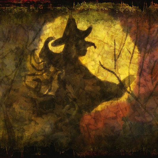 Witch On Texture Digital Image Download