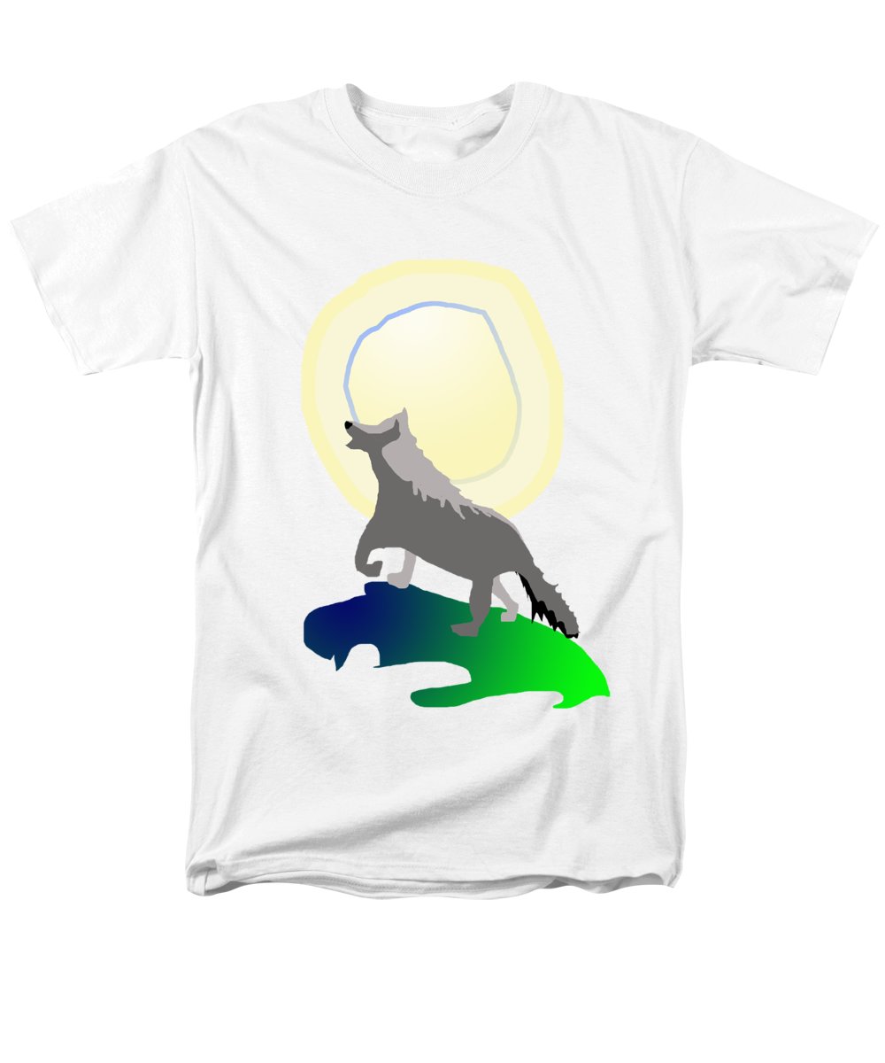 Wolf Moon - Men's T-Shirt  (Regular Fit)
