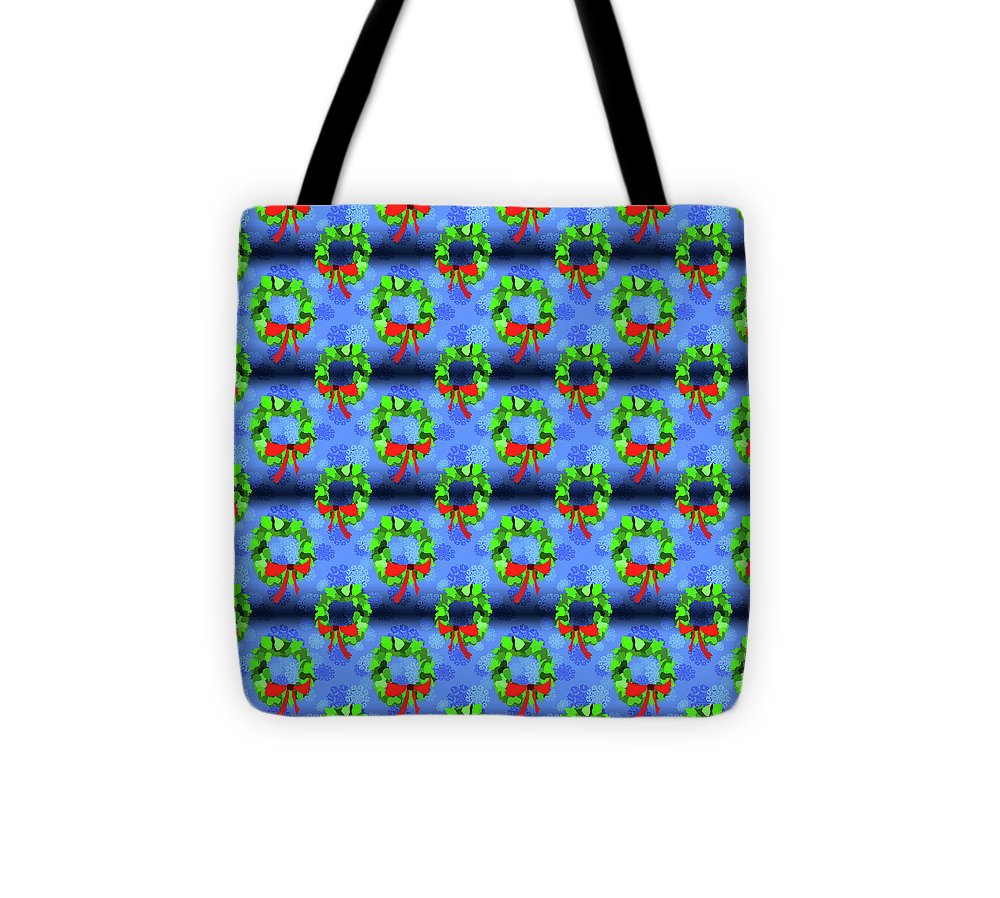 Wreath Christmas Pattern - Tote Bag