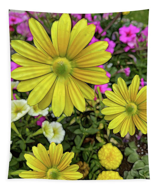 Yellow Daisy Garden - Tapestry