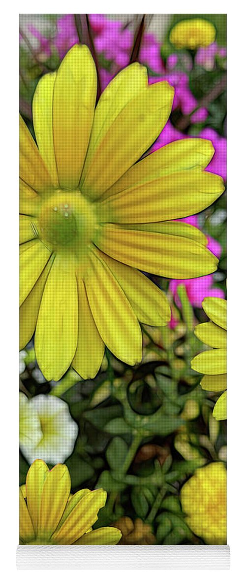 Yellow Daisy Garden - Yoga Mat