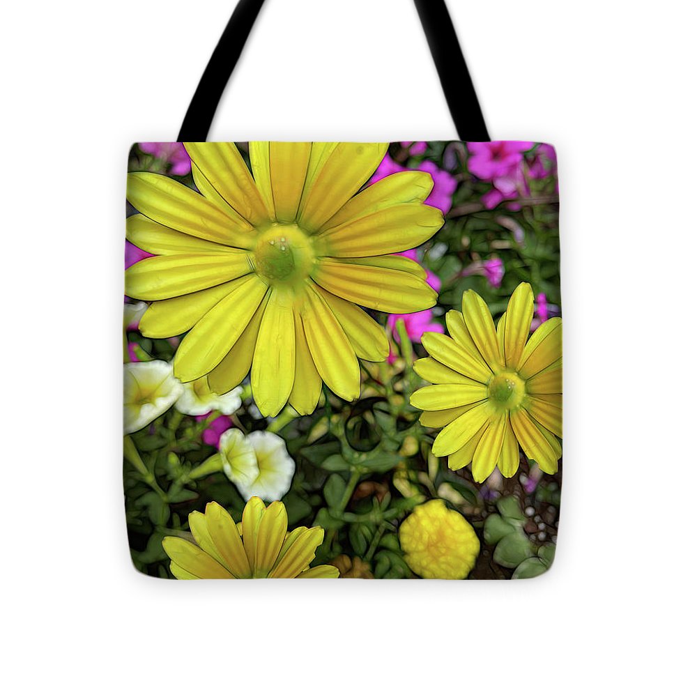 Yellow Daisy Garden - Tote Bag