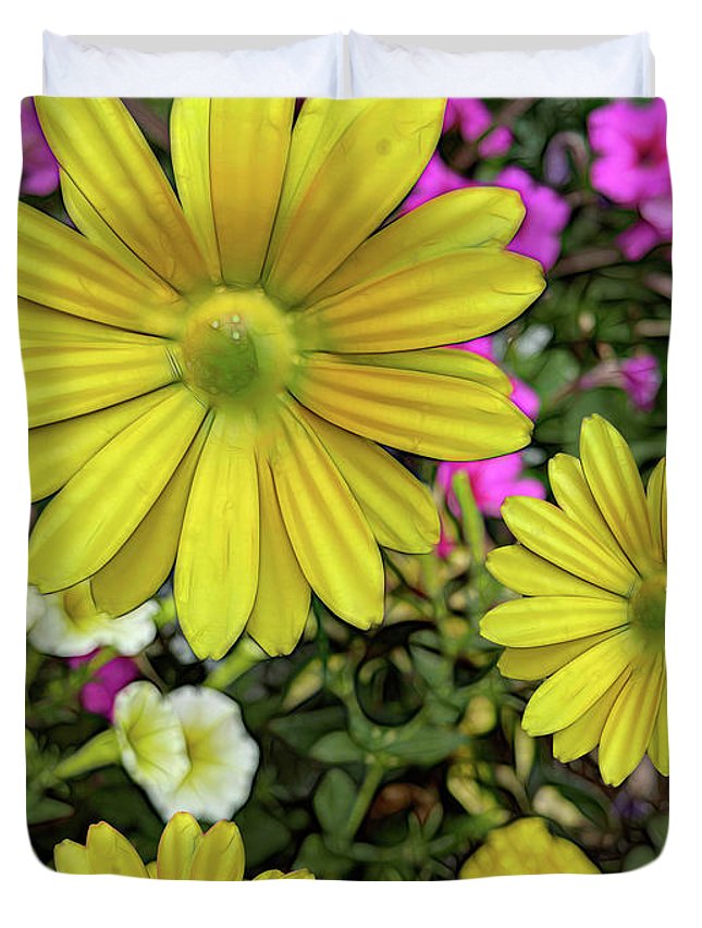 Yellow Daisy Garden - Duvet Cover