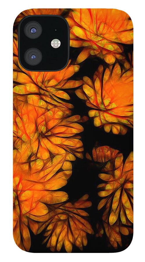 Yellow Flower Abstract - Phone Case
