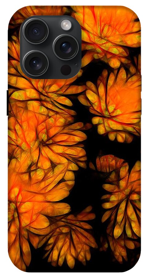 Yellow Flower Abstract - Phone Case