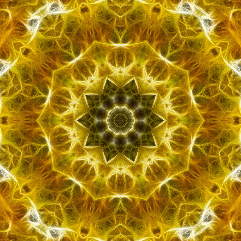 Yellow Gold Kaleidoscope Digital Image Download